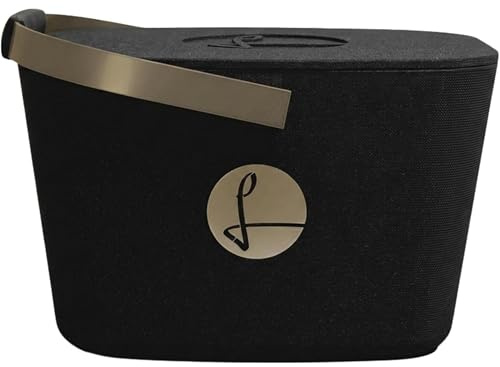 LIEBLINGSKORB Edge Black Champagner inkl. Deckel - ultraleichter, kippsicherer & formstabiler Einkaufskorb - Made in Germany - thermoisolierend & abwaschbar - ideal für Picknick & unterwegs