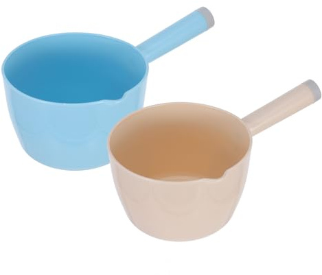 LALADEFIEE 2 Stück pack Wasserschöpfkelle im Japanischen Stil aus Pp Große Kapazität nicht Leicht zu Verschleißen für Gemüsegießen in Küche
