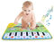 Tappetino per tappetino musicale per bambini, Tappeto per bambini strisciante Tappeto musicale Giocattolo per bambini Istruzione precoce Musica Canto Pianoforte Tastiera Coperta Touch Play for Kids