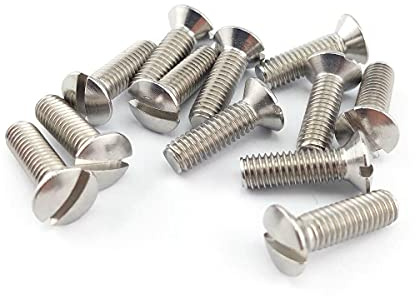 Viti per metallo, testa fresata bombata Fendue TFB in acciaio inox DIN 964 (M6x12) x 100