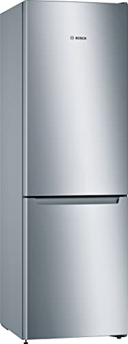 Réfrigérateur combiné pose-libre BOSCH - KGN33NLEB - SER2 - inox look -Volume utile total: 282 l - 176x60cm - No Frost - Inox