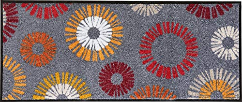 Erwin Müller Fußmatte Konz, Schmutzfangmatte, Sauberlaufmatte terra/grau Größe 40x100 - rutschfest, langlebig, pflegeleicht, für Fußbodenheizung geeignet