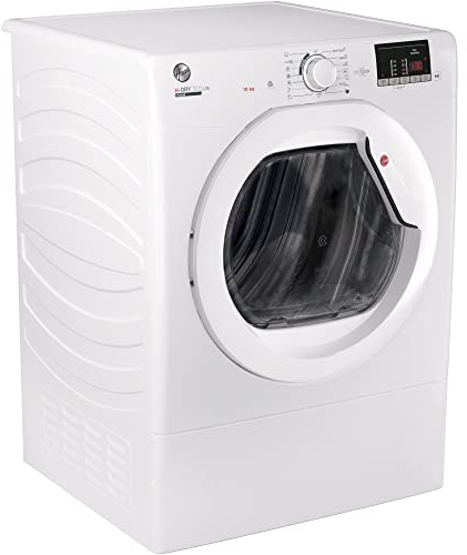 Hoover HLEV10DG 10kg Vented Tumble Dryer, White, Digital Display