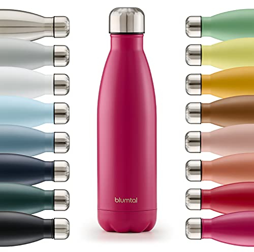 Blumtal® Borraccia termica acciaio inox Charles - borraccia termica 1 litro senza BPA - bottiglia termica a prova di perdite borraccia 1 litro termica a doppia parete - borracce termiche - in fucsia