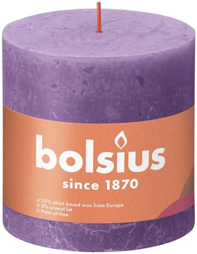 Bolsius Rustikale Kerze 100/100 Violett