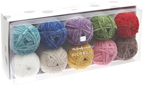 Ricorumi Set 10er Nilli Nilli rainbow, Farben: 001, 021, 004, 008, 023, 017, 013, 012, 019, 009