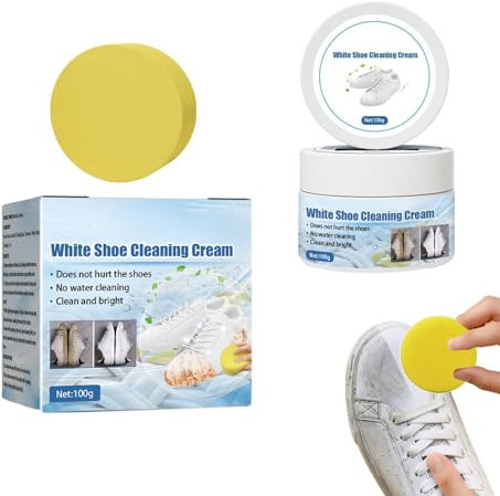 Weiße Schuhe Reinigungscreme, Aufhellung Und Fleckenentfernung Ohne Waschen, Gelbe Flecken Am Schuhrand Entfernen, Sanfte Staubdichte Pflege, Für Verschiedene Schuhmaterialien Und Ledermöbel