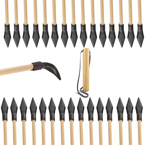 Abowllon Ersatzpfeile Pfeil und Bogen Set Bogenschießen Ersatzpfeile - sichere Pfeile mit Gummispitze für Schießbogen Outdoor Bogenpfeile Schießpfeile (30)