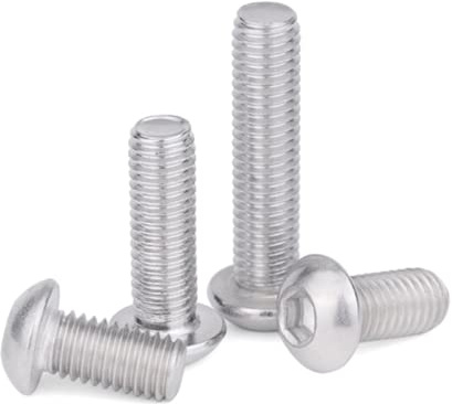 Bulloni a testa piatta con esagono incassato, in acciaio inox 304, M12 x 100, confezione da 2
