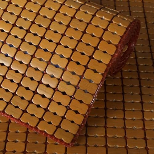 Kühlende Bambus-Mahjong-Matte, Sofakissen, faltbar und isoliert, 80/90/120/135/150/180/200 cm, Sommer-Bettwäsche für Autositz, Schlafen und mehr