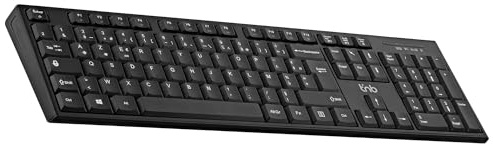 T'nB - Clavier Bluetooth Rechargeable en USB-C, AZERTY, Touches Souples, agréables et silencieuses - Noir