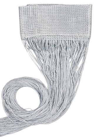 emmevi Tenda a Fili Elegante Per Porte Finestre Pannello Divisorio Camere Stanze Ambienti 140x290 Cm Grigio