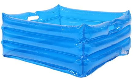 DINHEAROM Inflatable Footbath Basin for Pool Portable and Collapsible for Outdoor Foot Soaking Made of Material Easy to Carry and Use Beach Garden