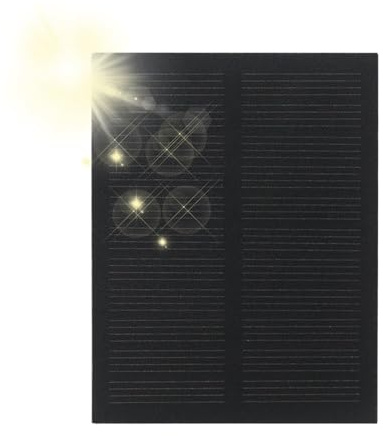 Panneau solaire portable – 5 pièces 5,5 V petites cellules solaires pour jouets électroniques – Générateur étanche Gadgets d'extérieur pour petit ventilateur Lumière LED Voyage, randonnée, camping