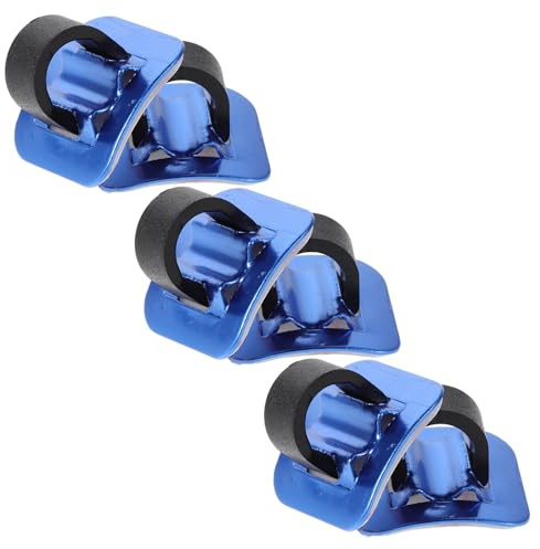 JOINPAYA 6pcs Blue Bicycle Cable Guide C-Clips with Plastic Housing Clamps for Mountain and Road Bike Brake and Derailleur Cables Frame Holders