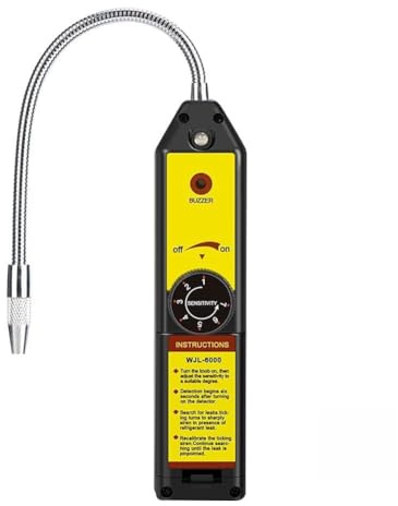 Freon Leak Detector High Sensitivity HVAC Detector Halogen Gas Sniffer for Refrigerant Leakage Automotive Maintenance