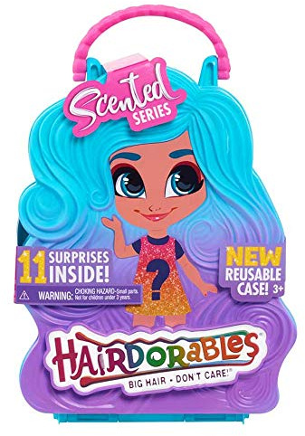 Hairdorables, Puppe (Serie 4) mit 11 Überraschungszubehör, duftend, Haarstyling, zufällige Modelle, 39 Puppen zum Sammeln, Spielzeug für Kinder ab 3 Jahren, HAA07