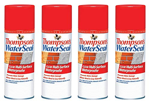 Thompsons TH.010100-18 Clear Multi-Surface Aerosol Waterproofer (Fоur Paсk)