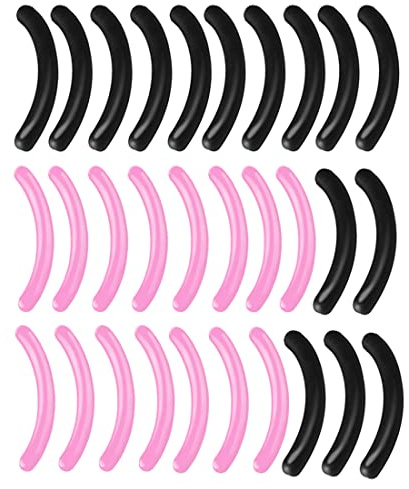 PLABBDPL Wimpernzange Pads Wimper Pads Silikon Gummi Wimpernzange Ersatz Pads für Universal Wimpernzange Ersatzpads Ersatzgummis für Wimpernzange Ersatz Silikonpads 30 Stück Pads