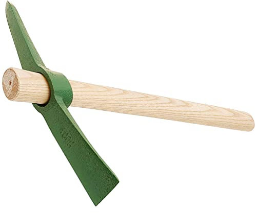Yardwe Gartenwerkzeug Gartenspaten Mit Holzgriff Robuste Hacke Aus Reinem Für Effizientes Jäten Wurzelentfernung Und Gartenpflege Für Hobbygärtner Und Profis