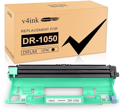 v4ink DR-1050 Drum Unit Compatible for Brother DR1050 for HL-1110 HL-1112 HL-1210W HL-1212W DCP-1510 DCP-1512 DCP-1610W DCP-1612W MFC-1810 MFC-1910W 1-Pack