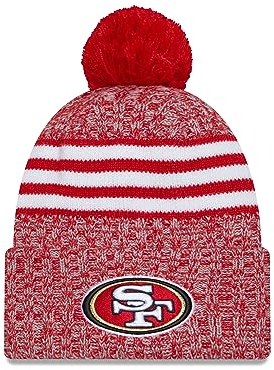 New Era San Francisco 49ers NFL 2023 Sideline Sport Knit OTC Red Beanie - One-Size