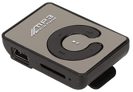 Lecteur MP3 à Clip Arrière, Mini Lecteur MP3 Numérique Portable, Lecteur de Musique sans Perte avec écouteurs pour la Course à Pied et Le Sport (Noir)