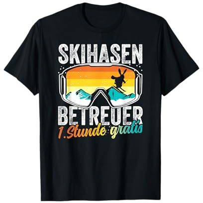 Skihasen Betreuer Skiurlaub Skilehrer Apres Ski Party T-Shirt