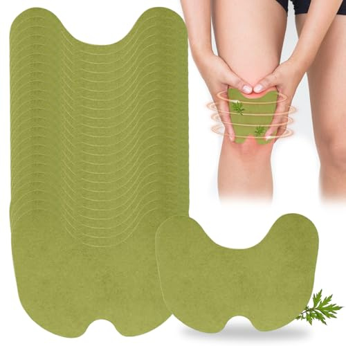 Parche para Aliviar el Dolor de Rodilla, 40 Pieza Parche Alivio del Dolor de Rodilla, Parches Calor, Ajenjo Parches de Calor Alivia el Dolor Muscular en la Espalda, Hombros y Cuello