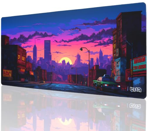Tilt Schreibtischunterlage 90x40 cm Gaming Mauspad XXL | Rutschfester Mousepad Groß für Schreibtisch und PC Gadgets | Wasserdichter Desk Mat (American Sunset)