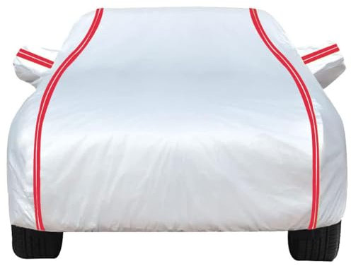 Silber Auto Abdeckplane Outdoor für Hyun-dai ix35 (Facelift 2013) 2013-2015 SUV, AutoschutzhüLle Winter Auto Frontscheibe Indoor Auto Abdeckplane Atmungsaktiv Hagelschutzplane Geschenke