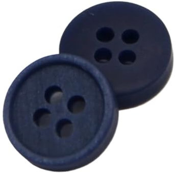 Aqxyki Hemdknöpfe eignen sich for Kleidung, Hemden, Kleider, Dekorationen, weiße, schwarze und blaue Bastelarbeiten(Blu,10mm 30pcs)