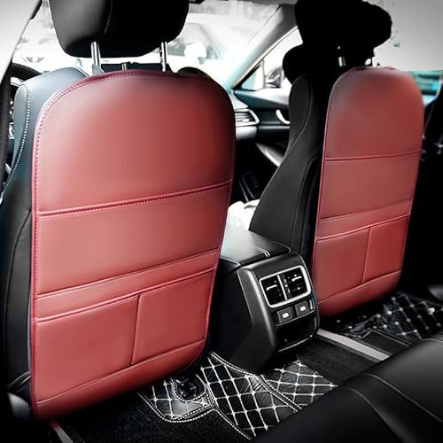 FOKAI 2 Stück Rückenlehnenschutz Auto, für Mercedes Benz CLA Shooting Brake (X118) 2019-2023 Rückseite Sitzschutzes Auto Rückenlehnenbezüge Kinderschutz,C- Full Board