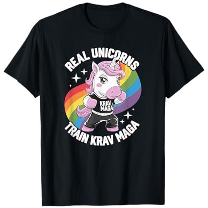 Lustiges Einhorn Krav Maga Kämpfer - Lustige T-Shirt