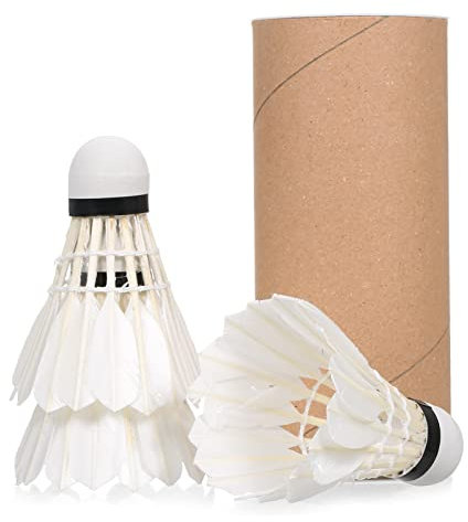 Pongnas Badminton-Birdies, Badminton-Federbälle, Federbälle mit Großer Stabilität, Gut Elastisch für Indoor-Outdoor-Sportaktivitäten