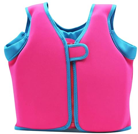 2025 - Neoprene Swim Vest for Kids - with Adjustable Straps Age 1-9,Ideal Buoyancy Swim Aid for Boys, Girls, and Toddlers Boys Preppy Swim (9-12) Hot Pink
