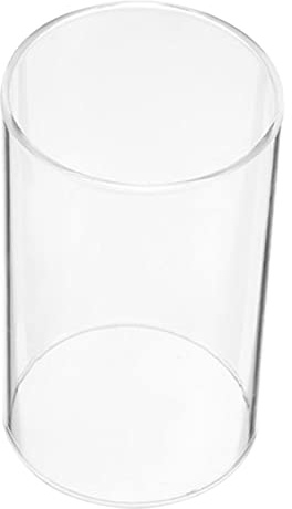 Healifty Couvercle Bougie Verre Transparent Abat-Jour pour Bougeoir Tube De Bougie Ouvert Aux Deux Extrémites Protege Bougies Piliers