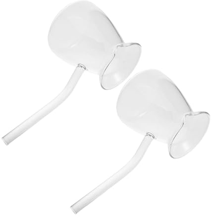 Ciieeo 2 pièces Théière Turque Verre Borosilicaté avec Poignée Latérale Résistante Haute Température pour Chauffage Lait Café et Thé Lot