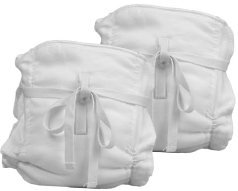 LAPYAPPE 2 Stück Windelhöschen aus Baumwolle Waschbar mit Gurt Design Wiederverwendbare Trainingshose für Babys im Wachstum Leakproof und Atmungsaktiv
