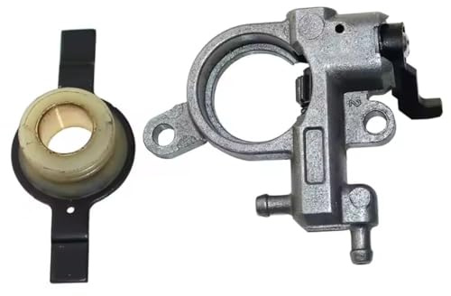 Terra Ricambi Pompa Olio e Vite Senza Fine in Ottone per Motosega ZENOAH G2000T G200 G2050T G1800 e Cloni | Compatibile con Motoseghe Originali e Cloni | Ricambio Professionale Lubrificazione Catena