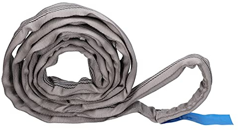 ESLINGAS DE ELEVACIÓN REDONDAS DE TRABAJO PESADO CAPACIDAD DE CARGA 4T CORREAS SIN FIN 70MM DE ANCHO GRIS PARA VARIAS ESCENAS DE ELEVACIÓN (4m (13.12 feet))