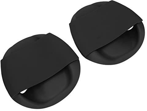 HUSHUI Pala de Natación Negra con Forma Ergonómica para Entrenamiento de Todos los Estilos, Incluye Bolsa de Almacenamiento (Tamaño Grande 3,8x7,8 cm)
