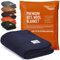 Woolly Mammoth Woolen Company Explorer Collection coperta di lana 66 x 90 blu marino