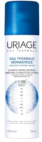 Uriage Spray Eau Thermale - 100% Pure & Naturelle - +32% d'Hydratation après 1H - Hydrate, Apaise, Protège - Brume Fraîche Multi-Usage pour toute la Famille - Visage & Corps - 150ml