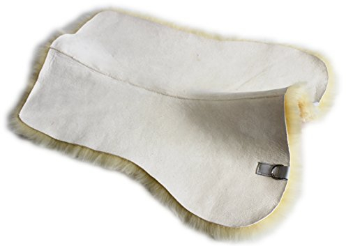 Förster-Fellnest Spezielle echt Lammfell Unterlage, Sattelunterlage für Ihre Schabracke, Satteldecke, Sattelpad | Deckenunterlage Sattel