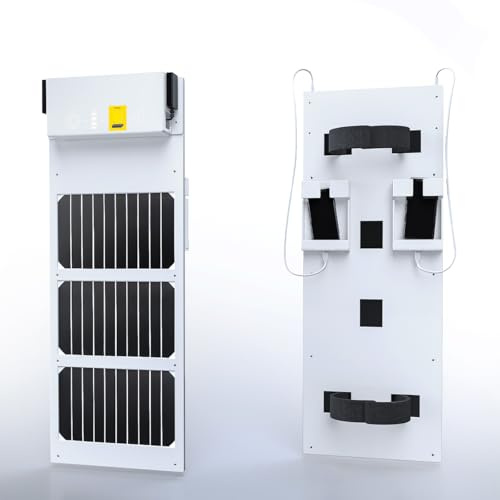 Pannello Solare USB Professionale ENERGY2GO 16W – Stazione di Ricarica per Smartphone Clienti, 2 Porte USB, Supporto Integrato, Plug & Play –Ideale per Stabilimenti Balneari, Rifugi, Bar, Ristoranti