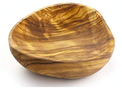 Bol pequeño Forma Triangular de Madera Olivo Fabricado artesanalmente