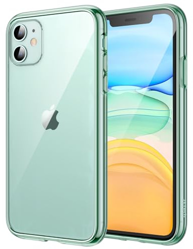 JETech Hülle für iPhone 11, Anti-Vergilbung, Nachtgrün | Stoßschutz, Kratzfeste Harte PC-Rückseite, Robuster Transparenter TPU-Rahmen