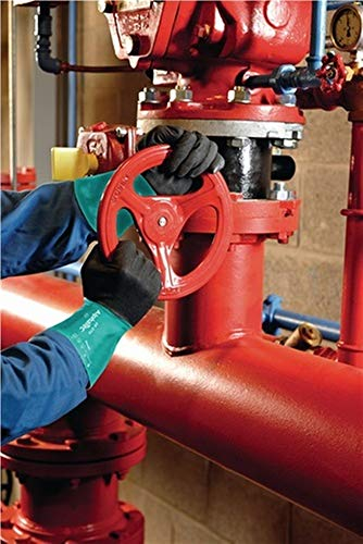 Ansell Chemikalienhandschuhe AlphaTec 58-270, Größe 10 grün/anthrazit, 12 Paar