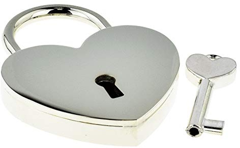 A1 PERSONALISED GIFTS Engraved Locked in Love Silver Padlock